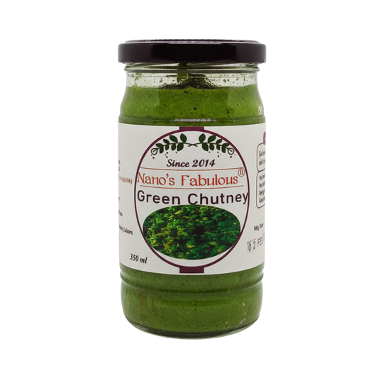 Nano's Fabulous Green Chutney | 350ML